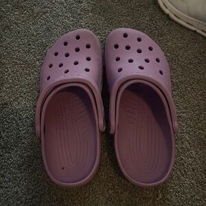 Purple crocs